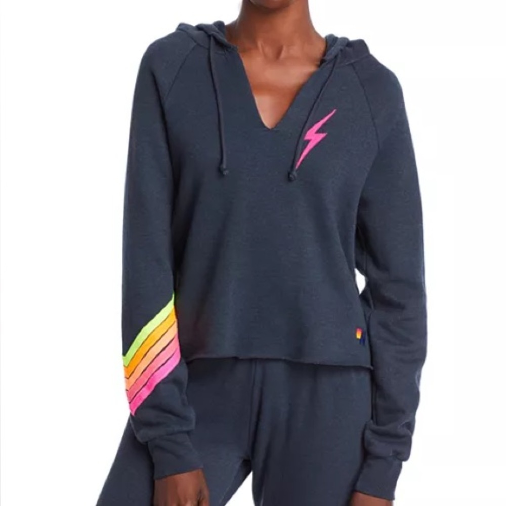 Aviator Nation Bolt Chevron Hoodie